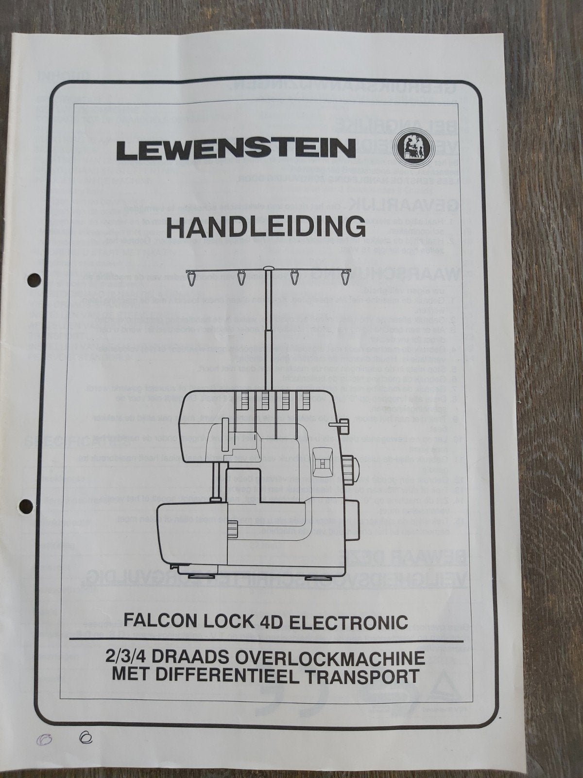 Overlockmachine merk lewenstein 4d electronic, Ophalen of Verzenden, Lockmachine, Overige merken