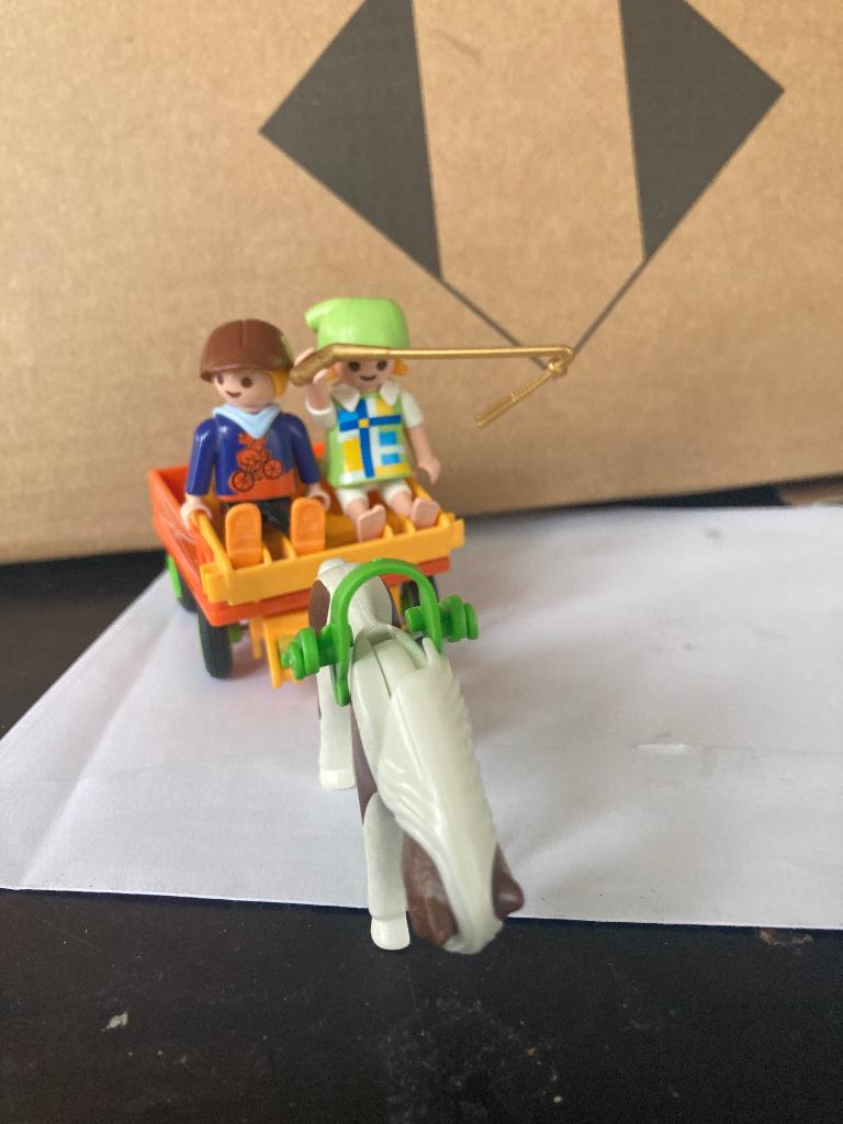 Playmobil paarden kar, Ophalen of Verzenden, Gebruikt