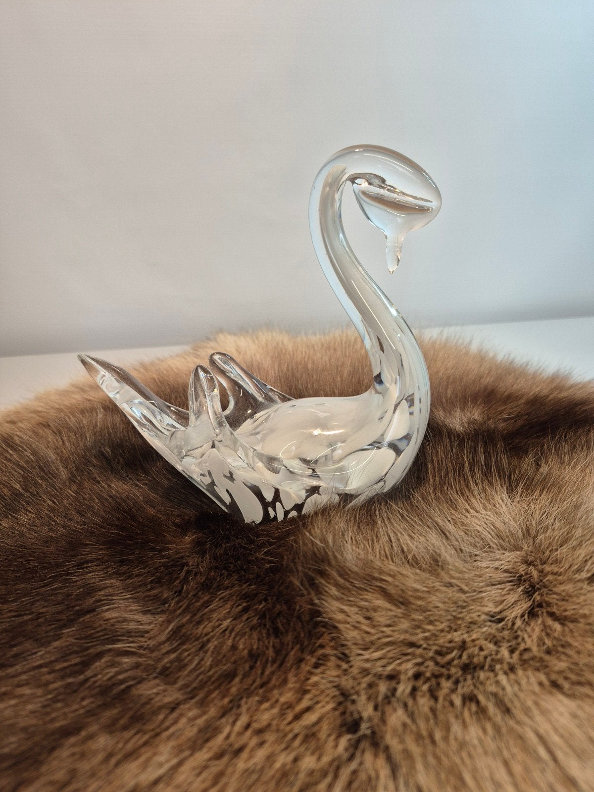 Glazen zwaan hol, Antiek en Kunst, Antiek | Glas en Kristal, Ophalen of Verzenden