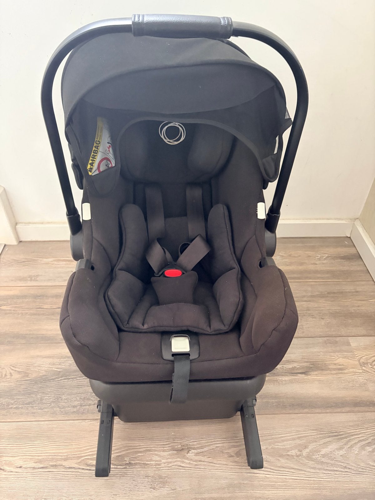 Bugaboo Turtle Air by Nuna autostoel - Zwart, Autogordel of Isofix, Gebruikt, Zijbescherming, 0 t/m 13 kg