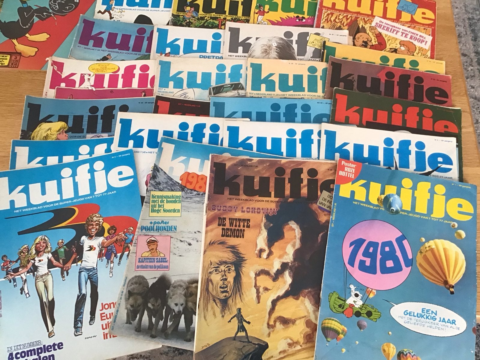 Grote collectie Kuifje  tijdschriften,en 1 Daffy en co, Boeken, Ophalen of Verzenden, Gelezen, Overige typen