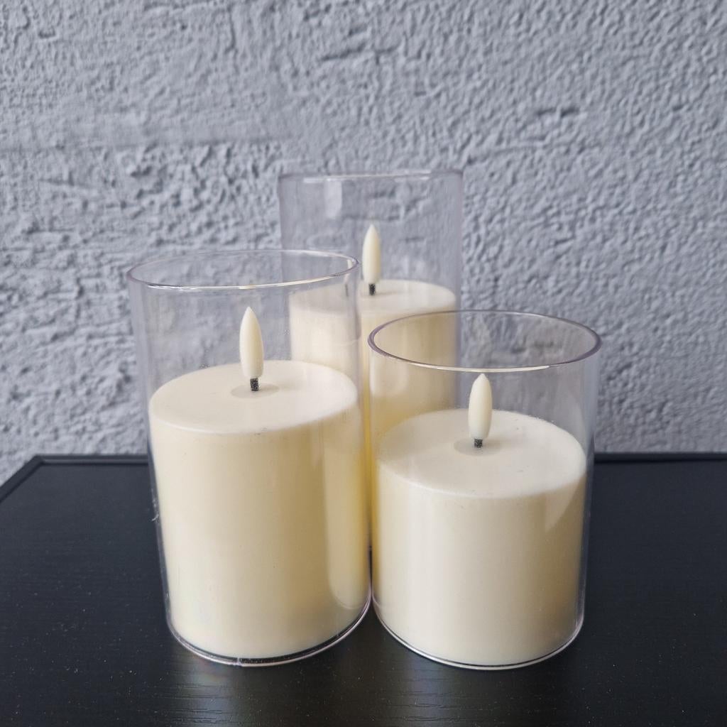 LED- kaarsen, Ophalen, Kunststof, Nieuw, Crème
