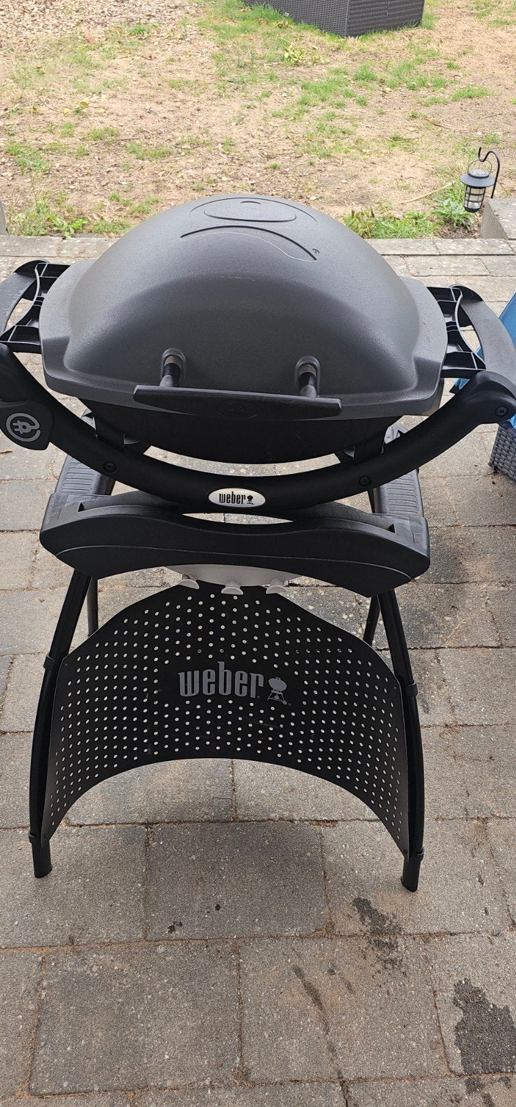 Weber Q1400 Electrische BBQ met standaard, Tuin en Terras, Elektrische barbecues, Ophalen, Gebruikt, WEBER BBQ