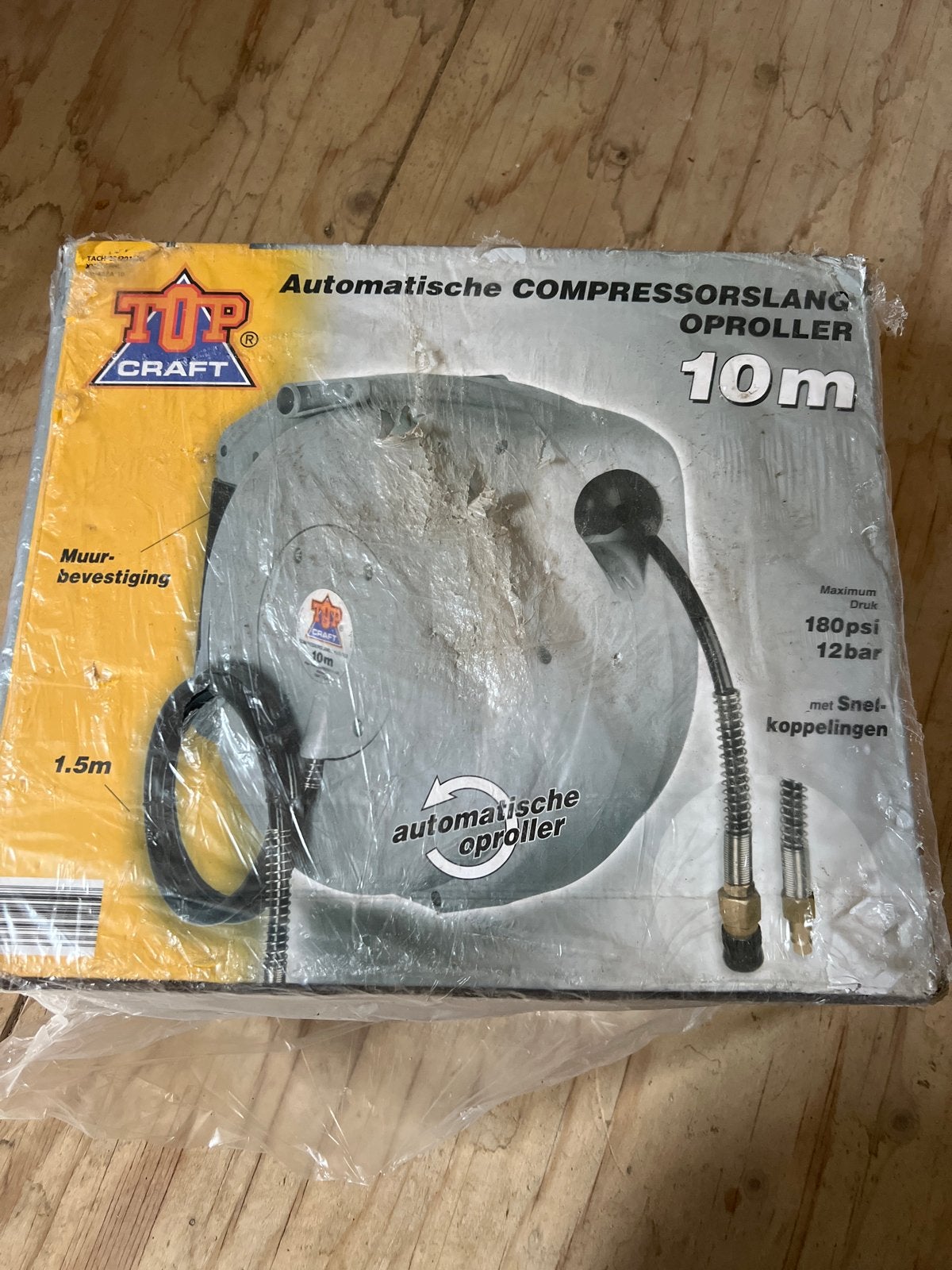Top Craft Automatische Compressorslang Oproller 10m, Ophalen of Verzenden, Nieuw, 10 bar of meer