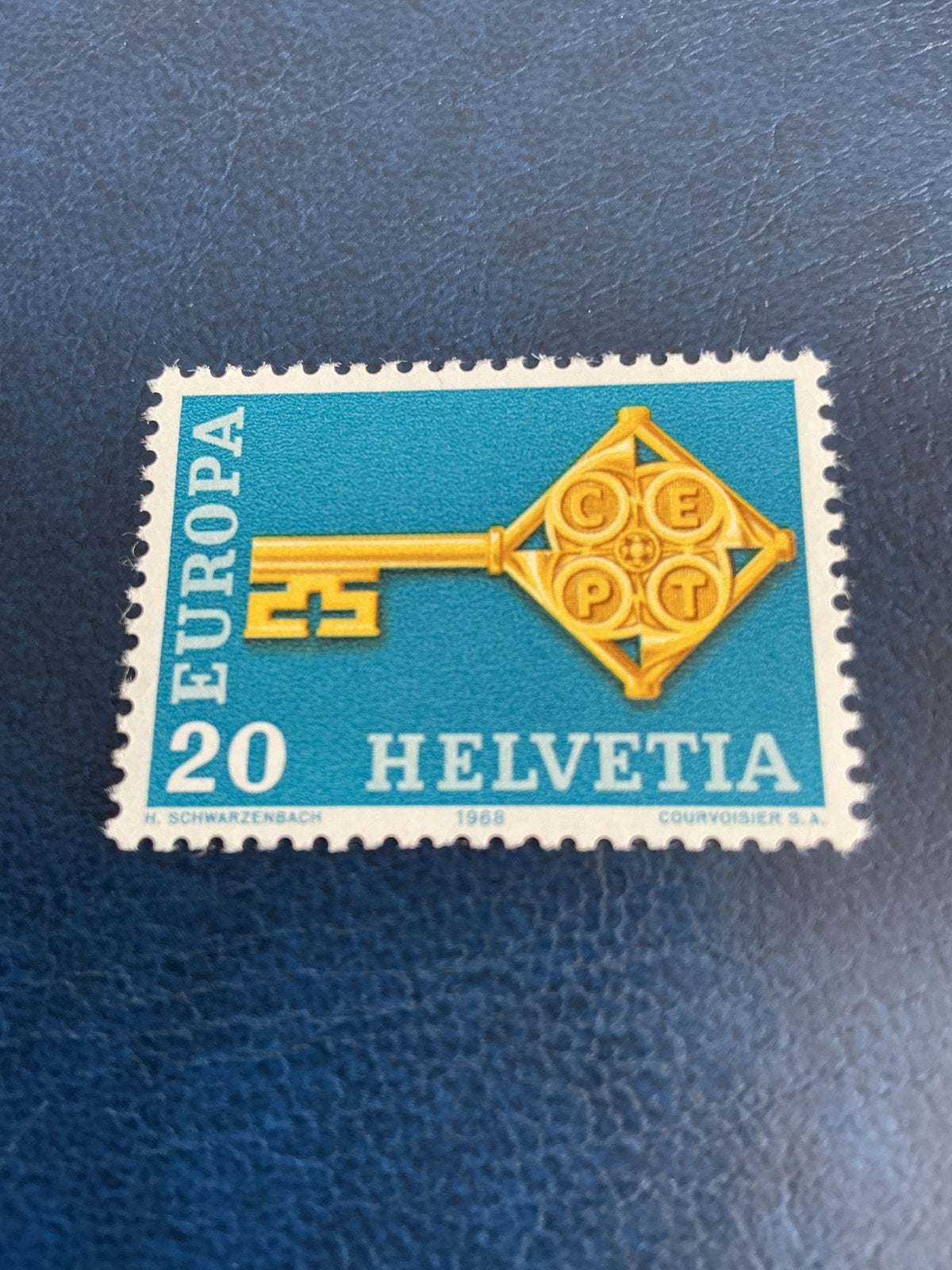 Helvetia CEPT 1968, Verzenden, Gestempeld