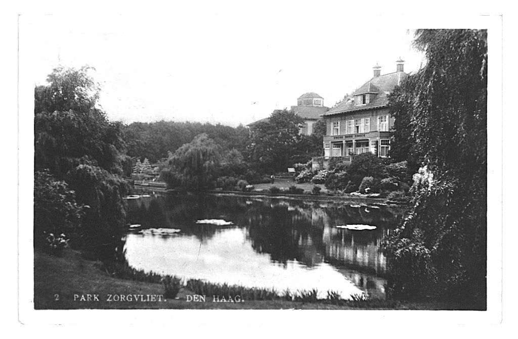 947561	Den Haag	park	Zorgvliet	1929	Gelopen met Postzegel