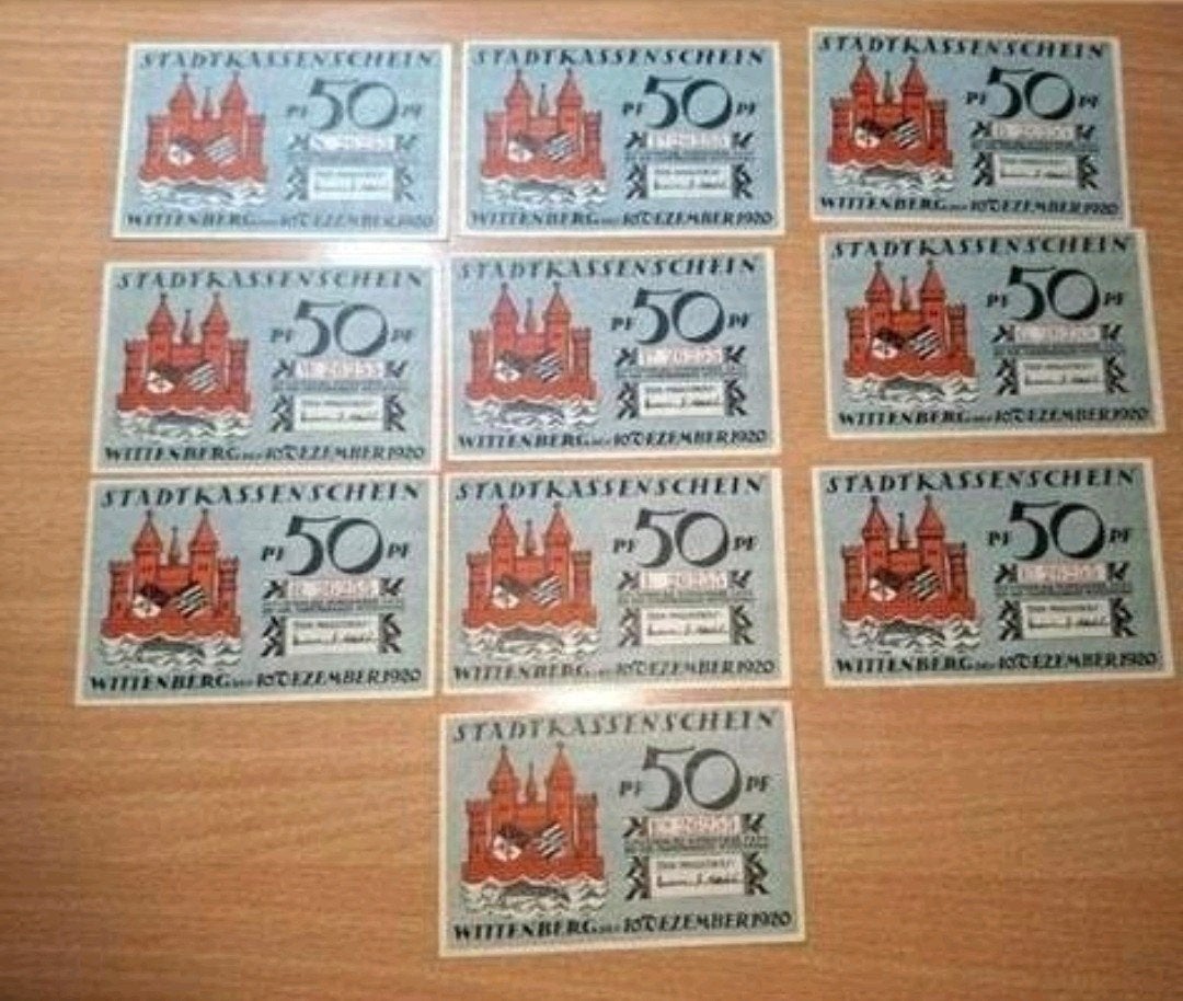 Duits Notgeld Wittenberg Noodgeld, Ophalen of Verzenden, Duitsland