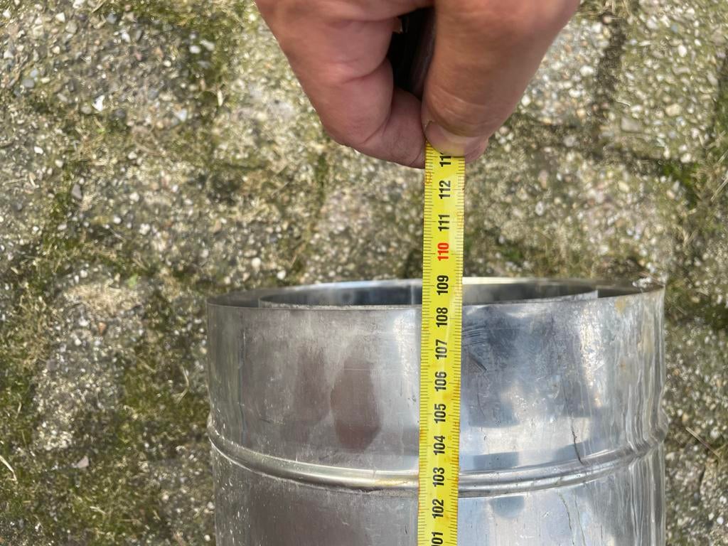 RVS dubbelwandige geïsoleerde pijp 200mm, Doe-het-zelf en Verbouw, Ventilatie en Afzuiging, Ophalen, Gebruikt, Ventilator en Afzuiger