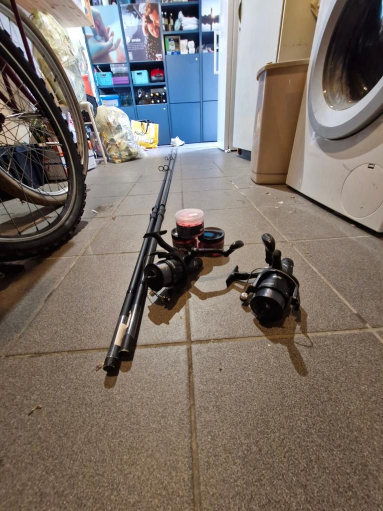 Karper hengels, Ophalen, Zo goed als nieuw, Werphengel