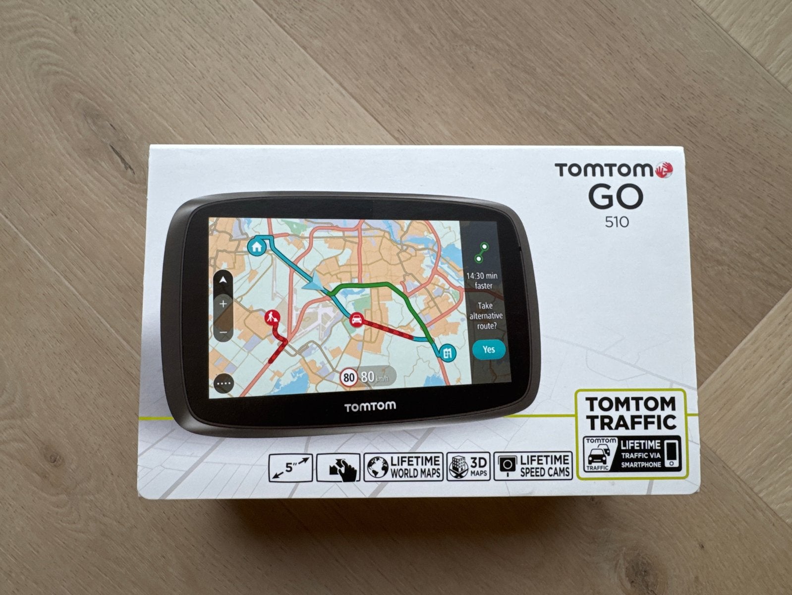 TomTom Go 510 navigatiesysteem - Zo goed als nieuw, Auto diversen, Autonavigatie, Ophalen of Verzenden, Zo goed als nieuw