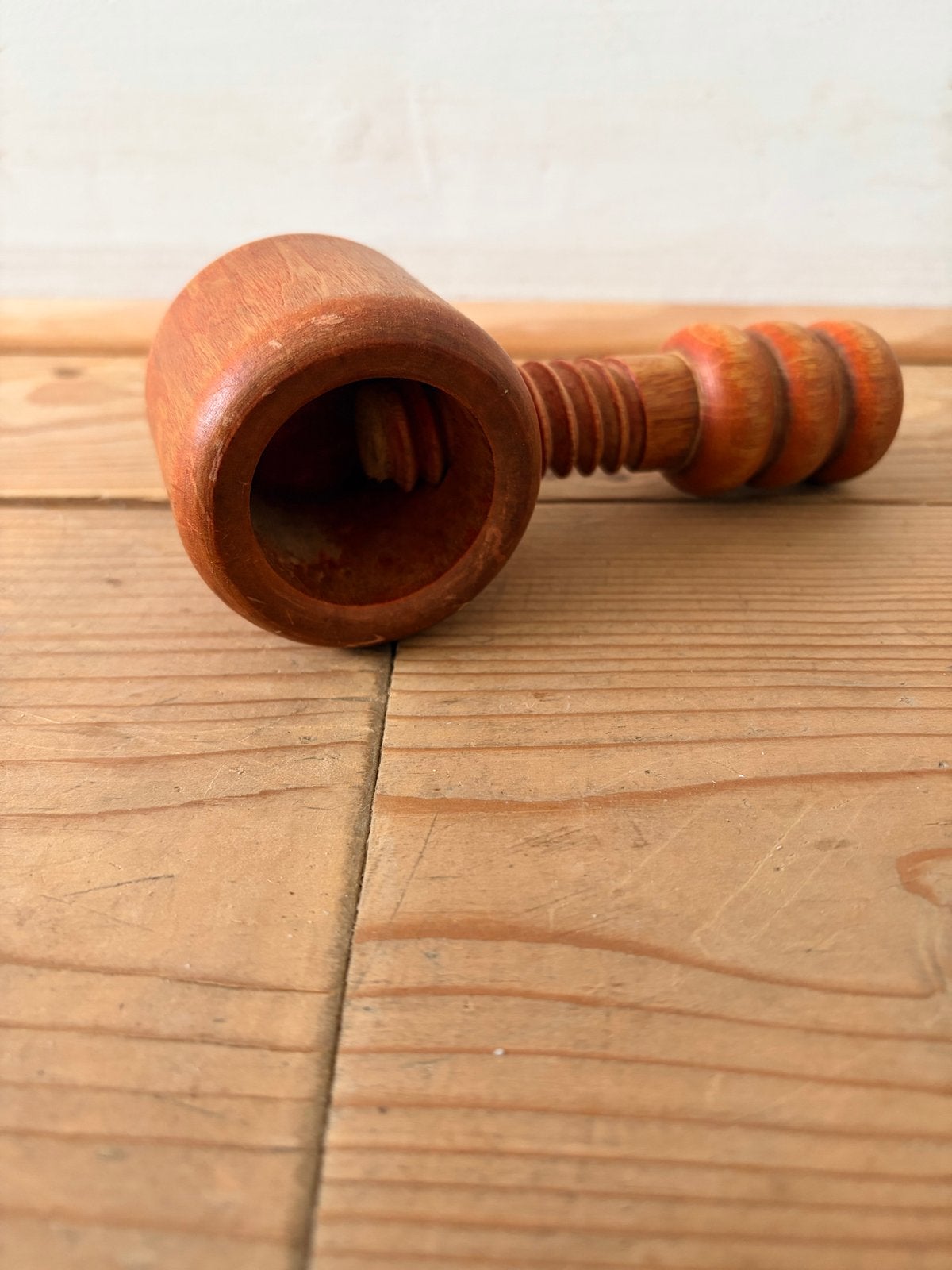 Vintage houten notenkraker, Hout, Ophalen of Verzenden, Overige typen, Gebruikt
