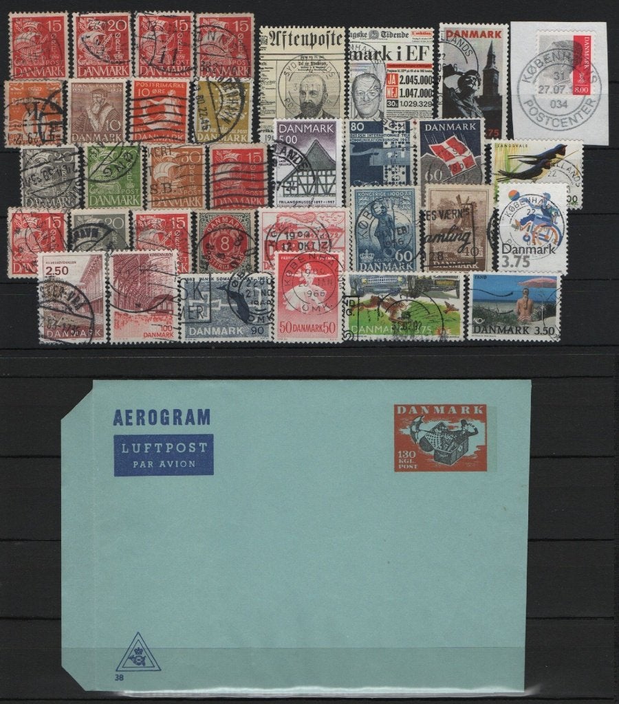 G66) postzegels DENEMARKEN, Verzenden, Denemarken, Gestempeld