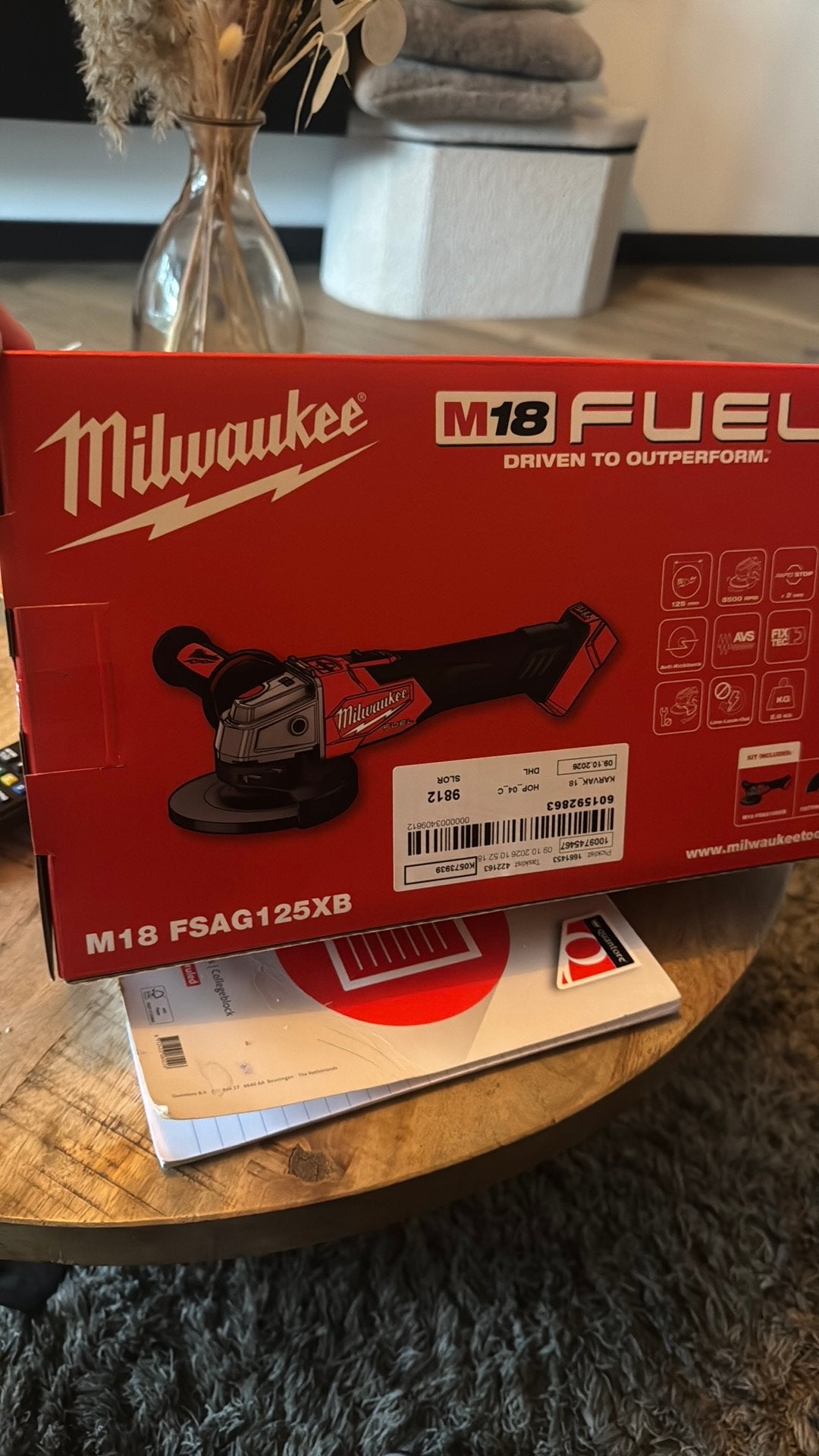 Milwaukee haakse slijper accu