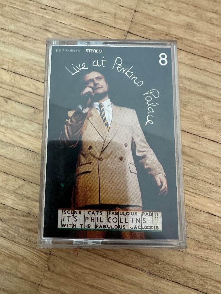 Sony video 8 cassette Phil Collins – Live at Perkins Palace, Cd's en Dvd's, Cassettebandjes, Ophalen, 1 bandje, Zo goed als nieuw
