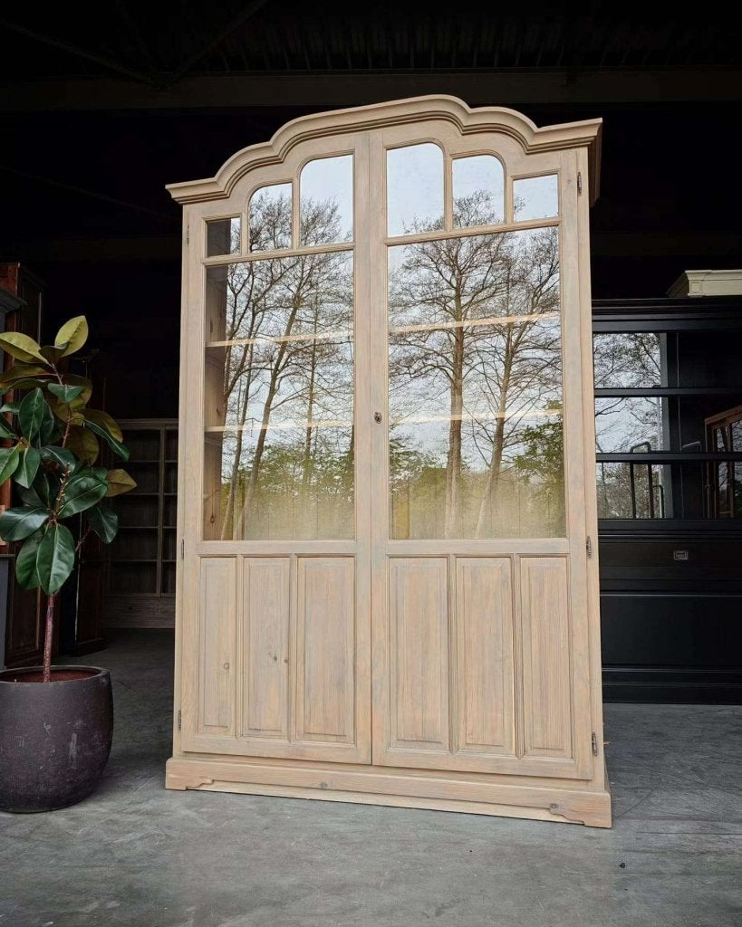 Unieke vitrinekast "Marrakesh""  jaren 30 vibe #9787, Huis en Inrichting, Kasten | Vitrinekasten, Gebruikt, 200 cm of meer, 100 tot 150 cm
