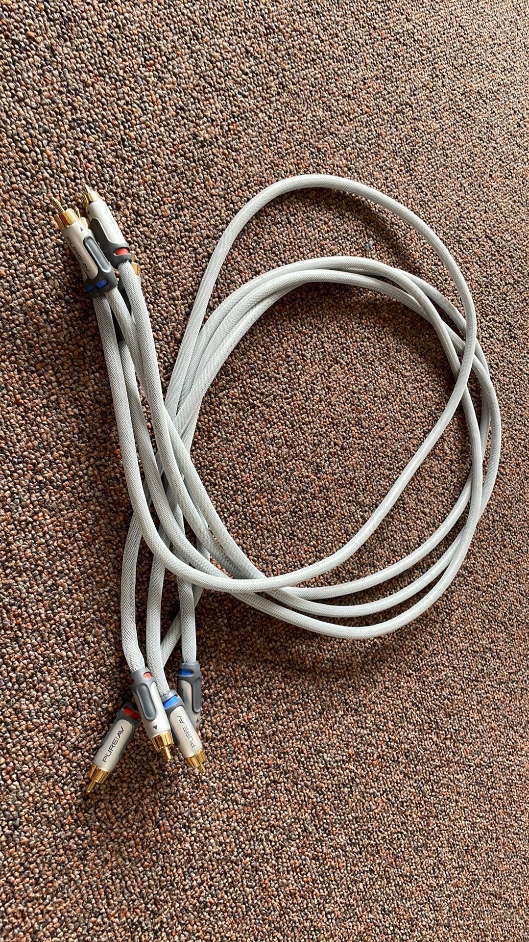 2 setjes Pure/AV interlink kabels 125 cm lang, Ophalen of Verzenden, Zo goed als nieuw, Minder dan 2 meter, Interlink-kabel