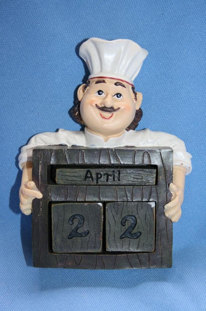Vintage eeuwigdurende kalender kok, Ophalen of Verzenden