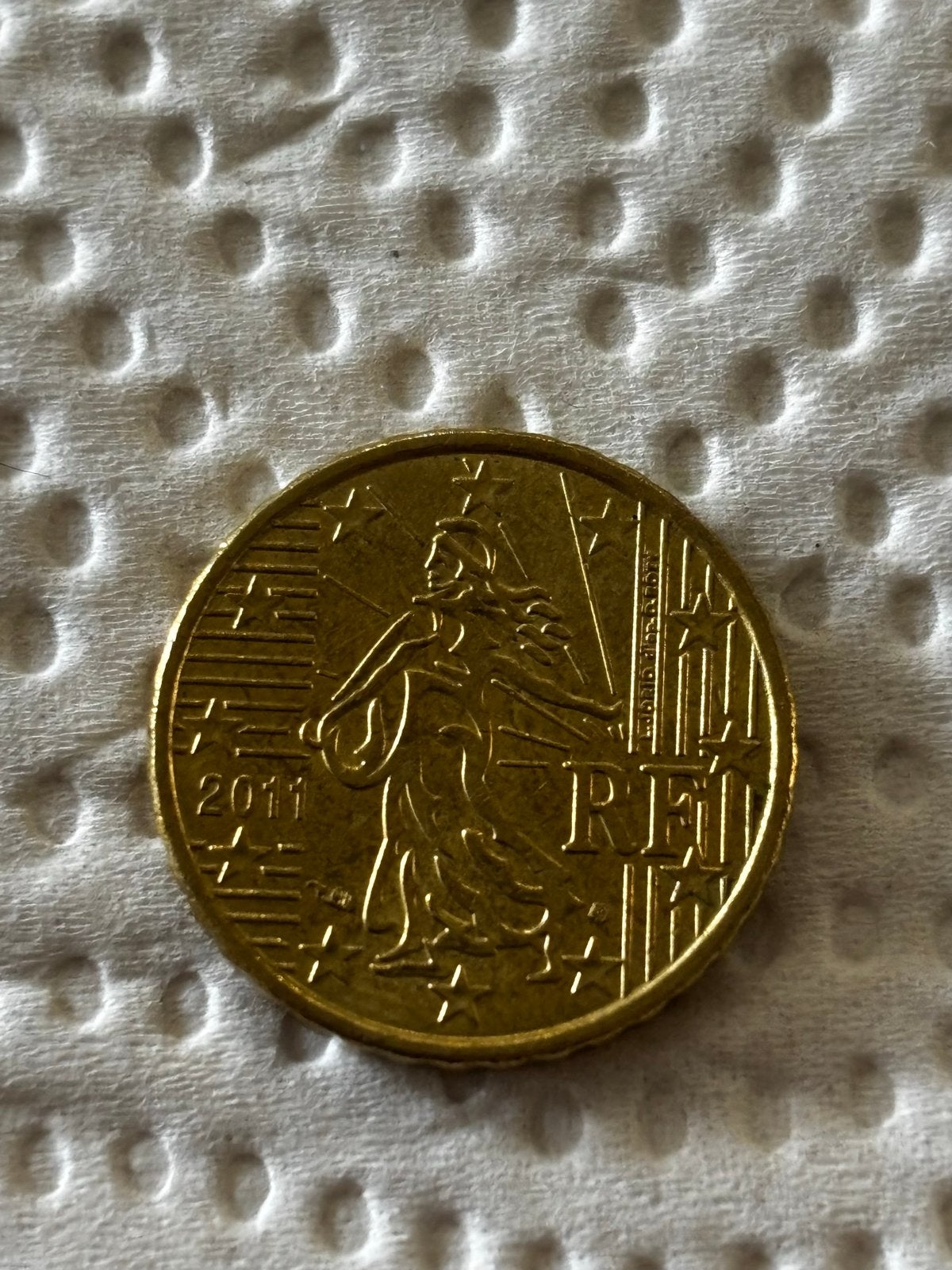 2x 10 Cent Euromunt Frankrijk 2011, Ophalen of Verzenden, Frankrijk, 10 cent, Losse munt