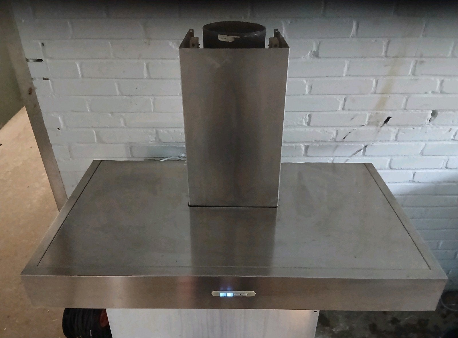 Whirlpool RVS wandschouw afzuigkap 90 cm Recirculatie, Wandschouwkap, Ophalen of Verzenden, Zo goed als nieuw, Vrijstaand