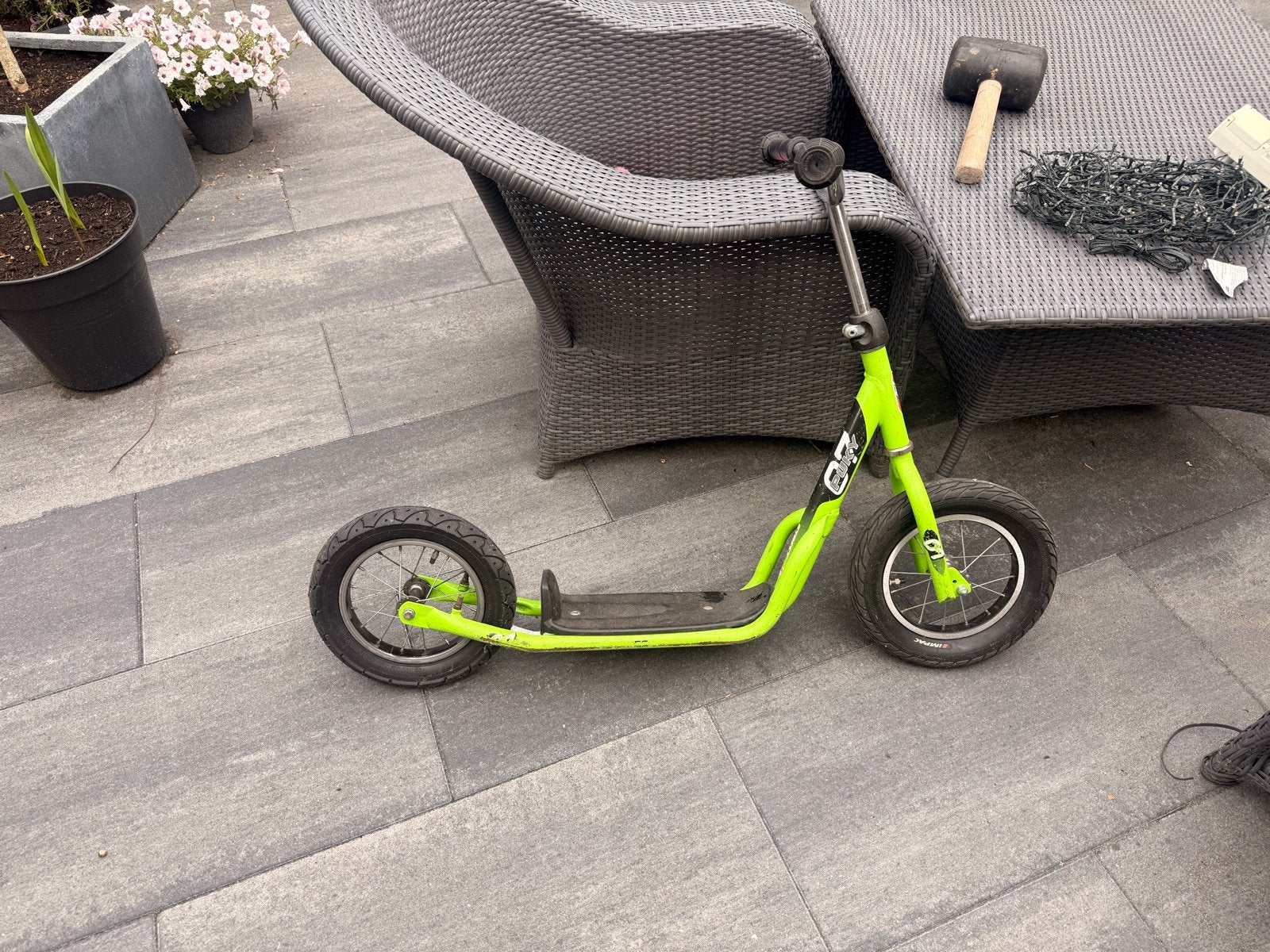 2 Puky steppen - 1 met rem, 1 zonder, Fietsen en Brommers, Steps, Ophalen, Gebruikt, Gewone step