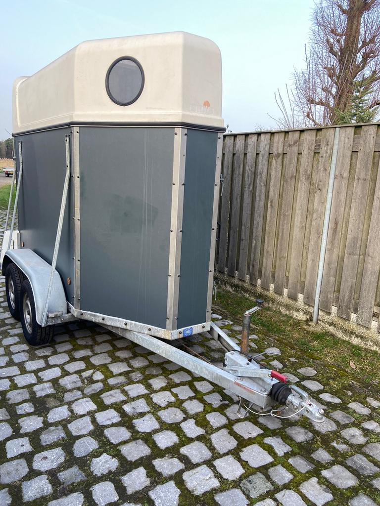 Sluis 1,5 paards paardentrailer, Ophalen, Gebruikt, 1½-paards trailer