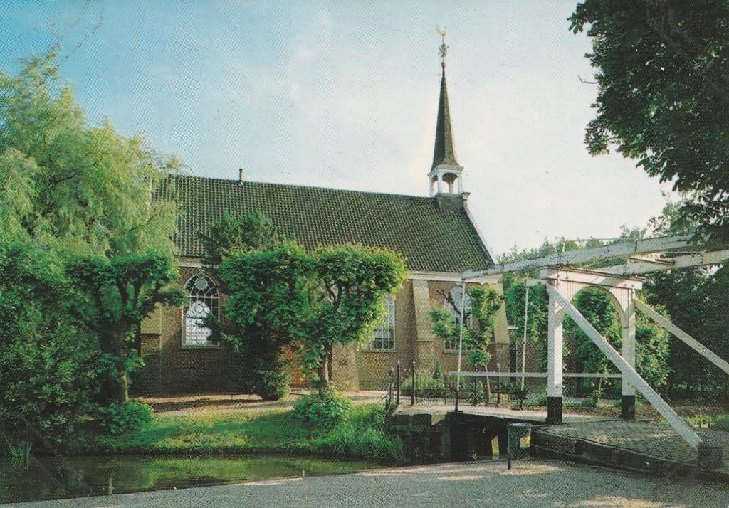 NIEUWKOOP Ned. Herv. Kerk met Brug, Verzenden, 1960 tot 1980, Ongelopen, Zuid-Holland
