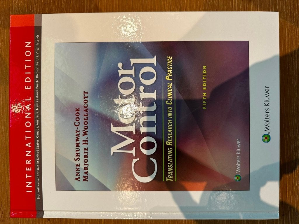 Studieboek Motor Control, fysiotherapie, Ophalen of Verzenden, Beta, Zo goed als nieuw, HBO