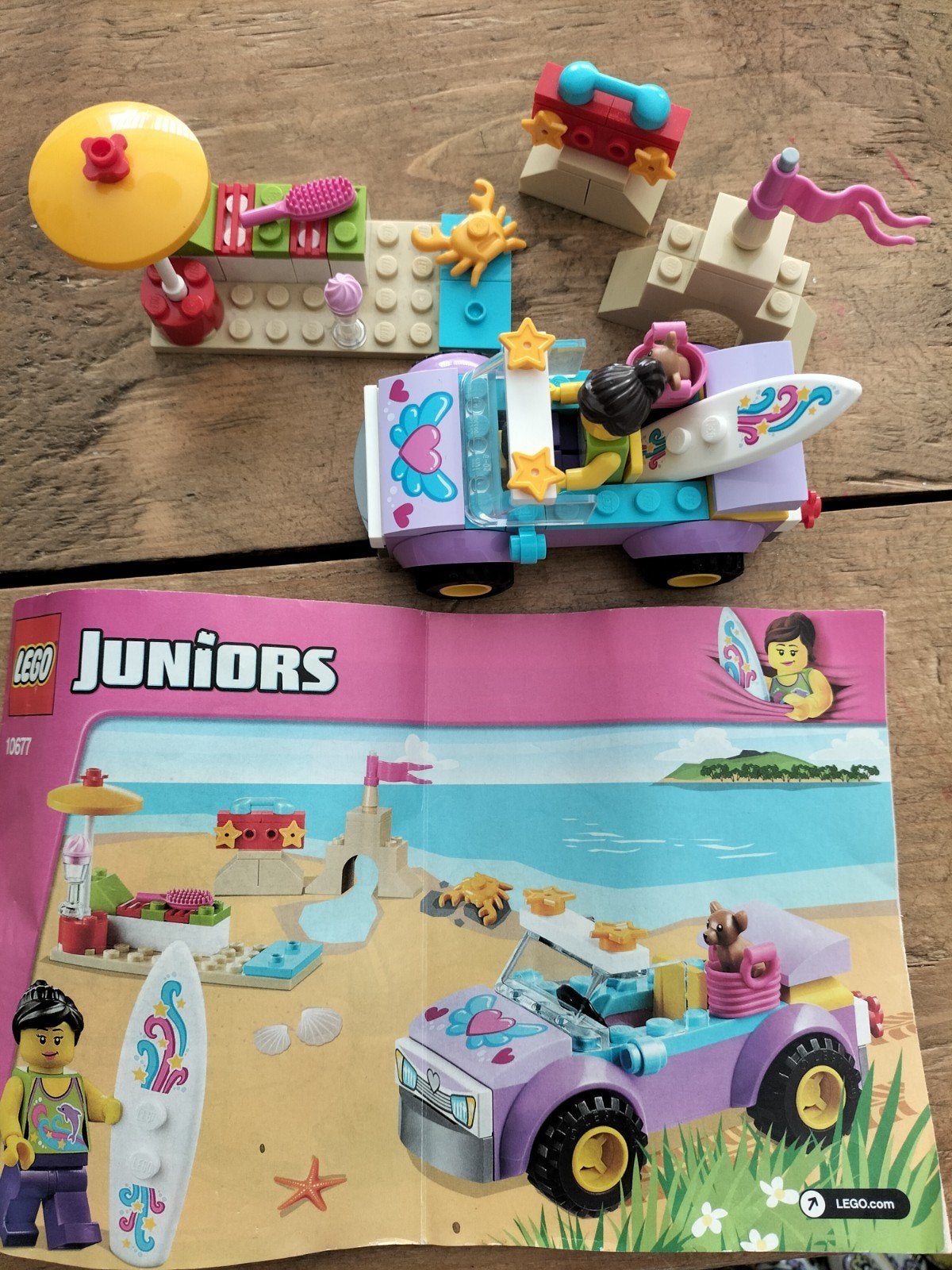 Lego junior 10677 strandtochtje, Ophalen of Verzenden, Zo goed als nieuw
