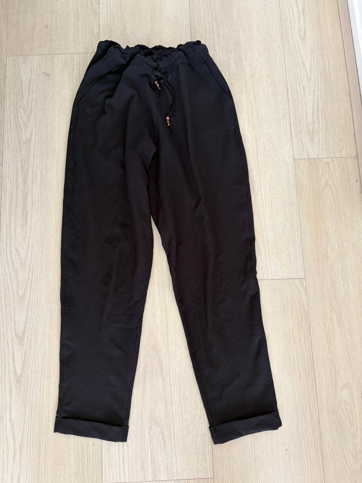 Broek Cortefiel, Verzenden, Zwart, Zo goed als nieuw, Maat 36 (S)