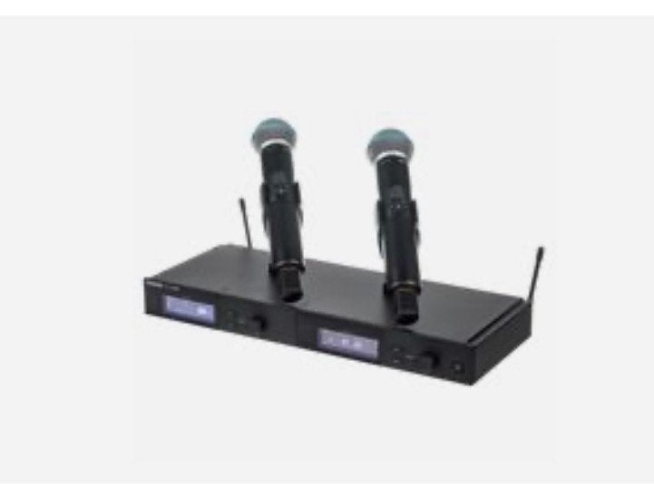 Shure SLXD24DE/Beta58 K59 dubbele, Muziek en Instrumenten, Microfoons, Ophalen of Verzenden, Zo goed als nieuw, Zangmicrofoon