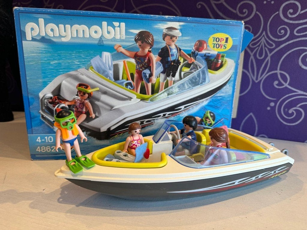 Playmobil 4862 – Speedboot met onderwatermotor, Complete set, Ophalen of Verzenden, Boot/Schip, Summer fun