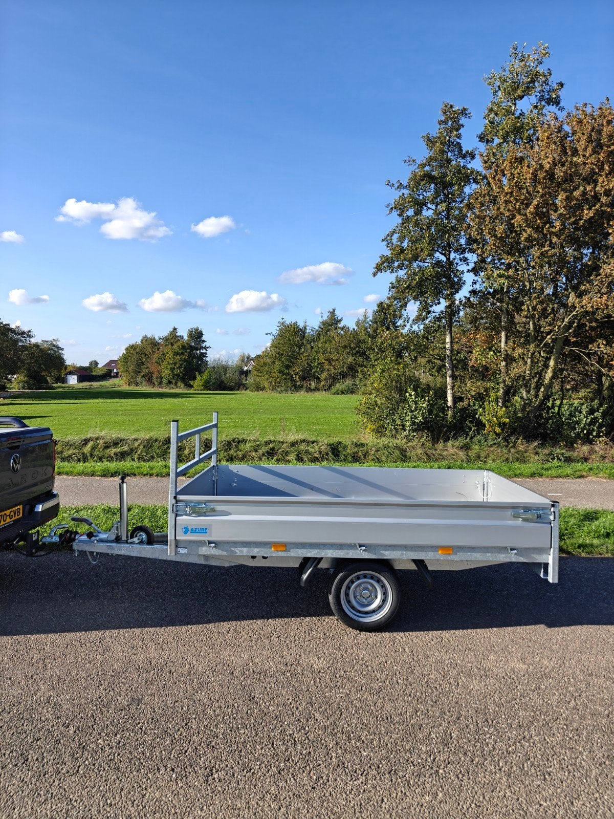 Demo Hapert plateau 1350KG enkelas aanhanger, Ophalen of Verzenden, Zo goed als nieuw
