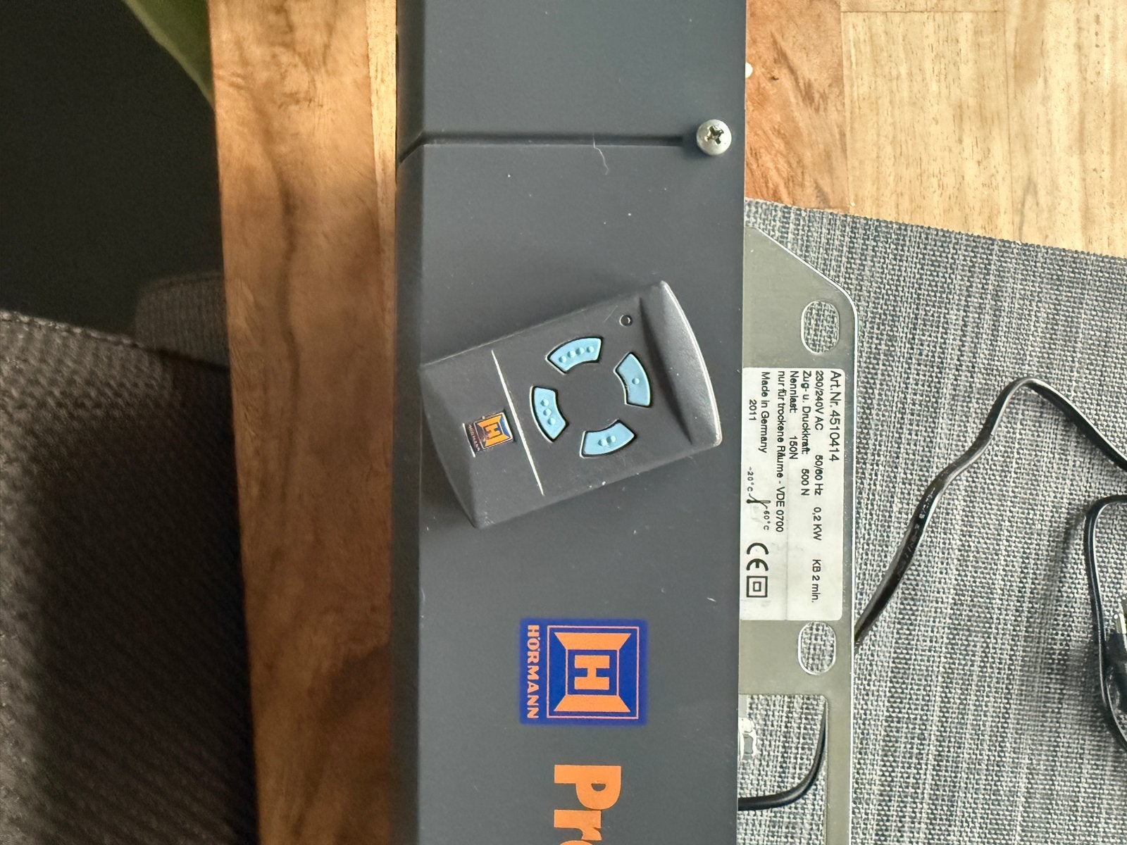 Hörmann ProMatic 2 Garagedeuropener met afstandsbediening, Gebruikt, 80 tot 100 cm, Garagedeur, Ophalen of Verzenden