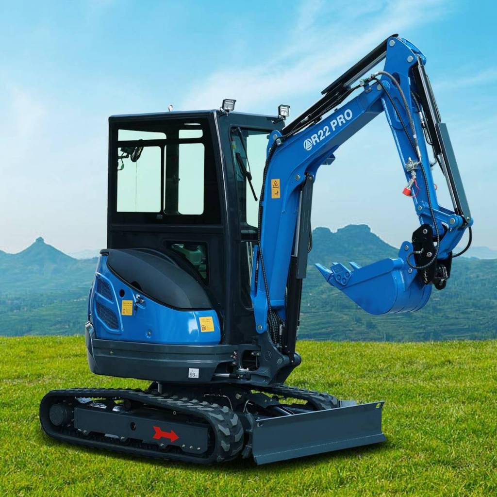 R22 PRO Graafmachine 2.4 t. met KUBOTA  motor, Ophalen of Verzenden, Nieuw