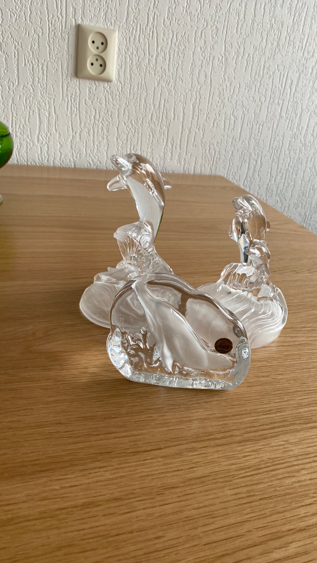 cristallen dolfijnen beelden, Ophalen of Verzenden