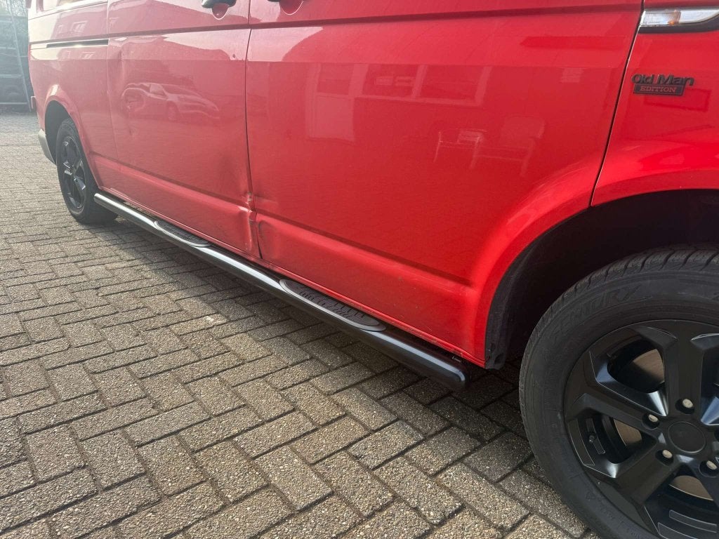T5 T6 Sidebars met steps Zwart gepoedercoat, Auto-onderdelen, Niet ingevuld, Niet ingevuld, Nieuw, Ophalen of Verzenden