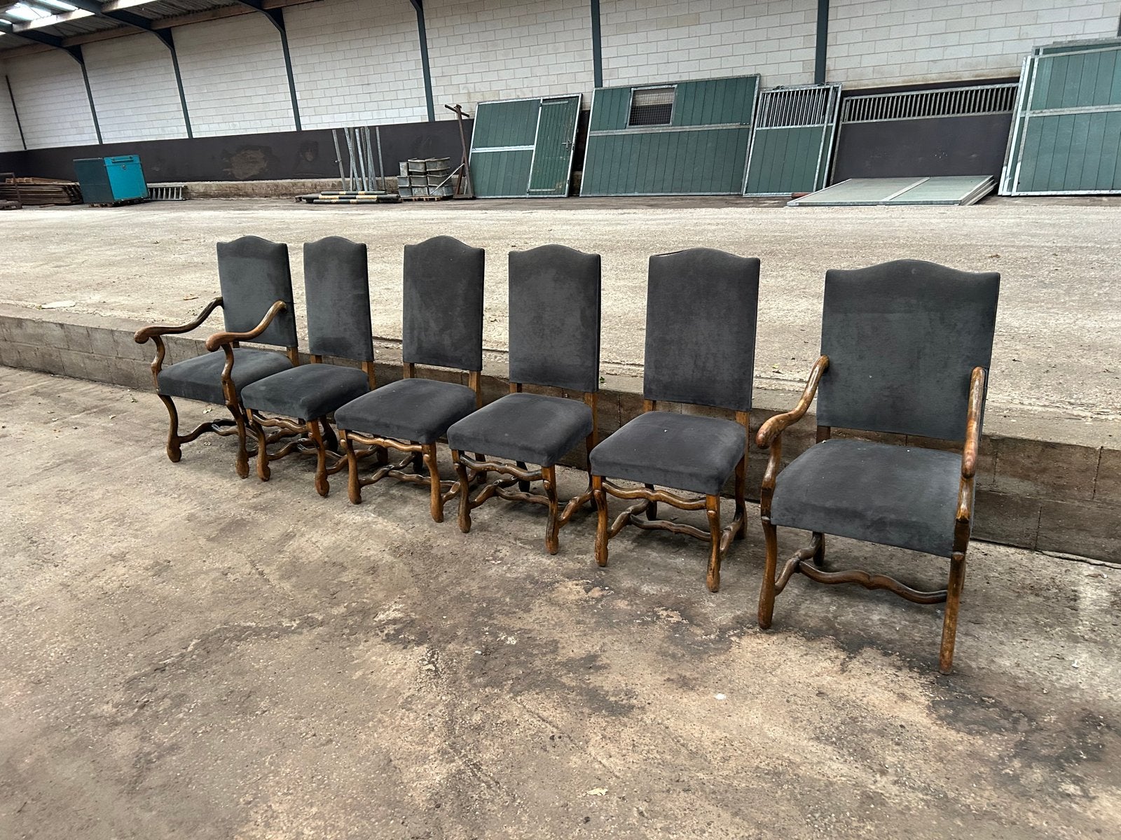 Partij os du Mouton stoelen - 60 stuks, opnieuw bekleed, Ophalen