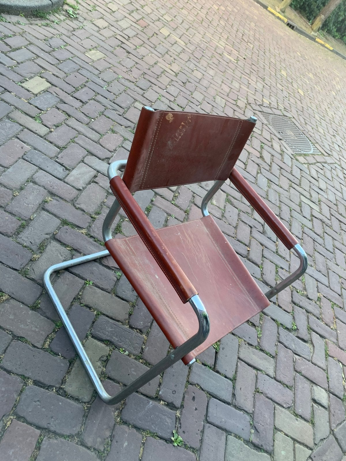 Mateggrasi leren stoellen 2 stuks, Ophalen of Verzenden