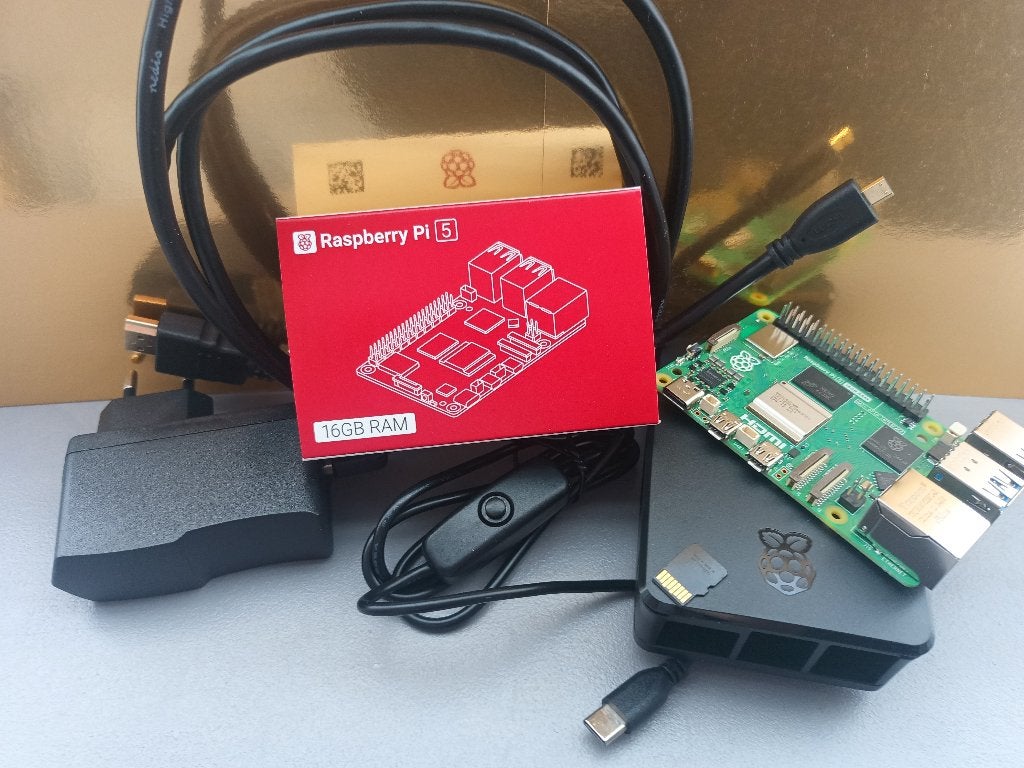 Raspberry PI5 16GB Start Set, Verzenden, Nieuw, Overige typen, DDR4