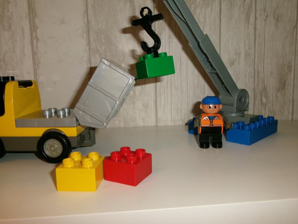 Duplo Wegwerker, Kinderen en Baby's, Speelgoed | Duplo en Lego, Ophalen of Verzenden, Zo goed als nieuw, Complete set, Duplo