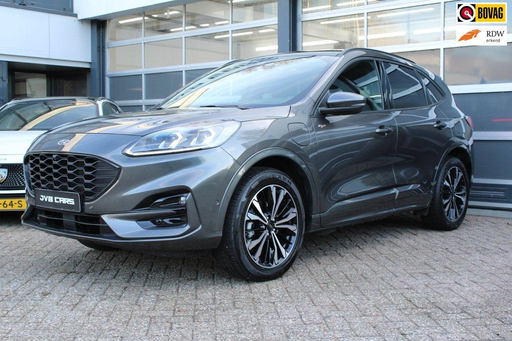Ford Kuga 2.5 PHEV ST-Line X, Auto's, Ford, Gebruikt, Zwart, Plug-in hybride, Adaptive Cruise Control