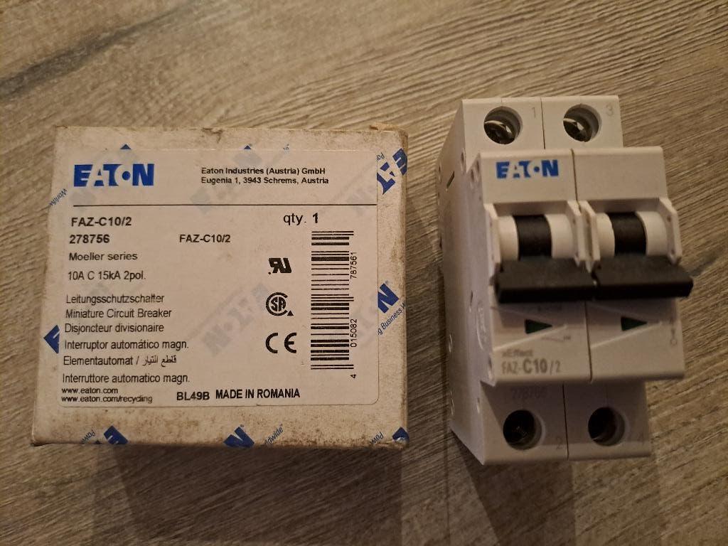 6 schakelaars EATON FAZ-C10/2, Ophalen of Verzenden, Nieuw