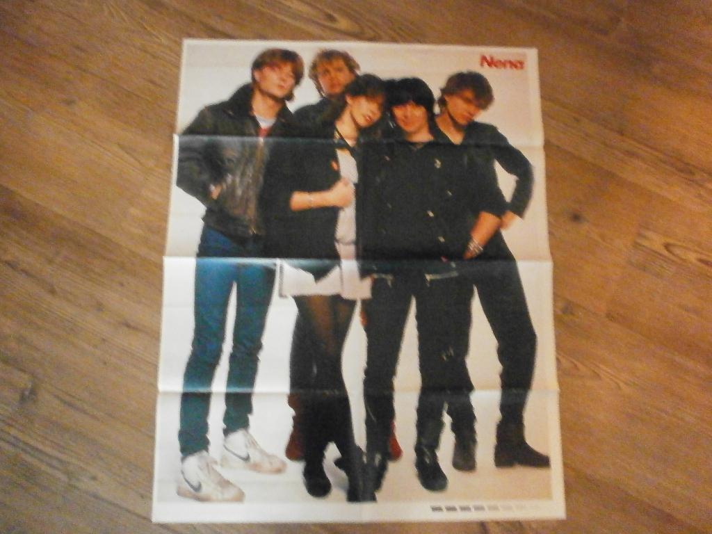 leuke xl poster jaren 80  NENA, Verzenden, Zo goed als nieuw, A1 t/m A3, Muziek