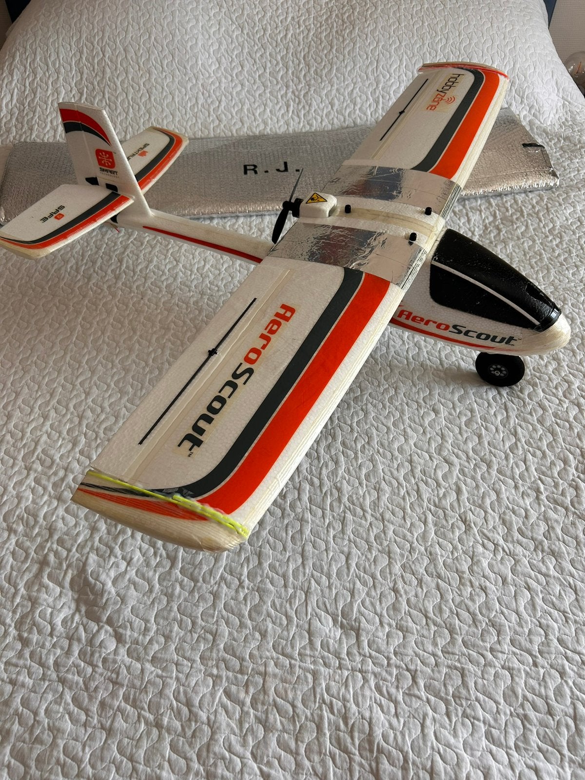 Hobbyzone Aeroscout met Spektrum technologie., Hobby en Vrije tijd, Modelbouw | Radiografisch | Vliegtuigen, Ophalen, Gebruikt
