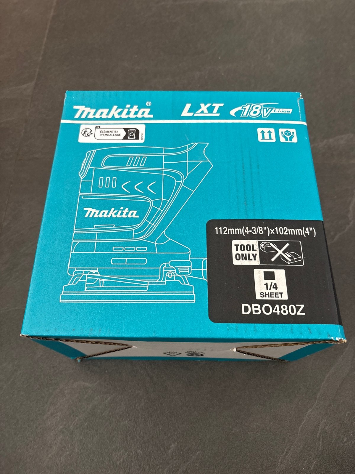 Makita DBO480Z LXT 18V Li-ion Vlakschuurmachine (Tool Only), Doe-het-zelf en Verbouw, Gereedschap | Schuurmachines, Ophalen of Verzenden