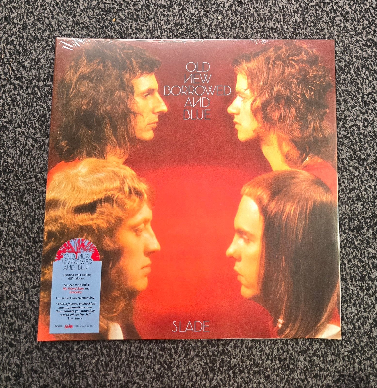 slade old new borrowed and blue lp, Cd's en Dvd's, Ophalen of Verzenden, Nieuw in verpakking, 12 inch, Poprock