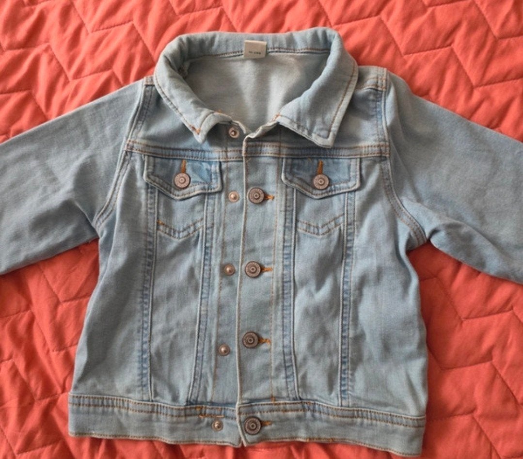 LC Waikiki spijkerjack voor baby's - 12-18 maanden, Ophalen, Zo goed als nieuw, LC Waikiki Green, Jongen of Meisje