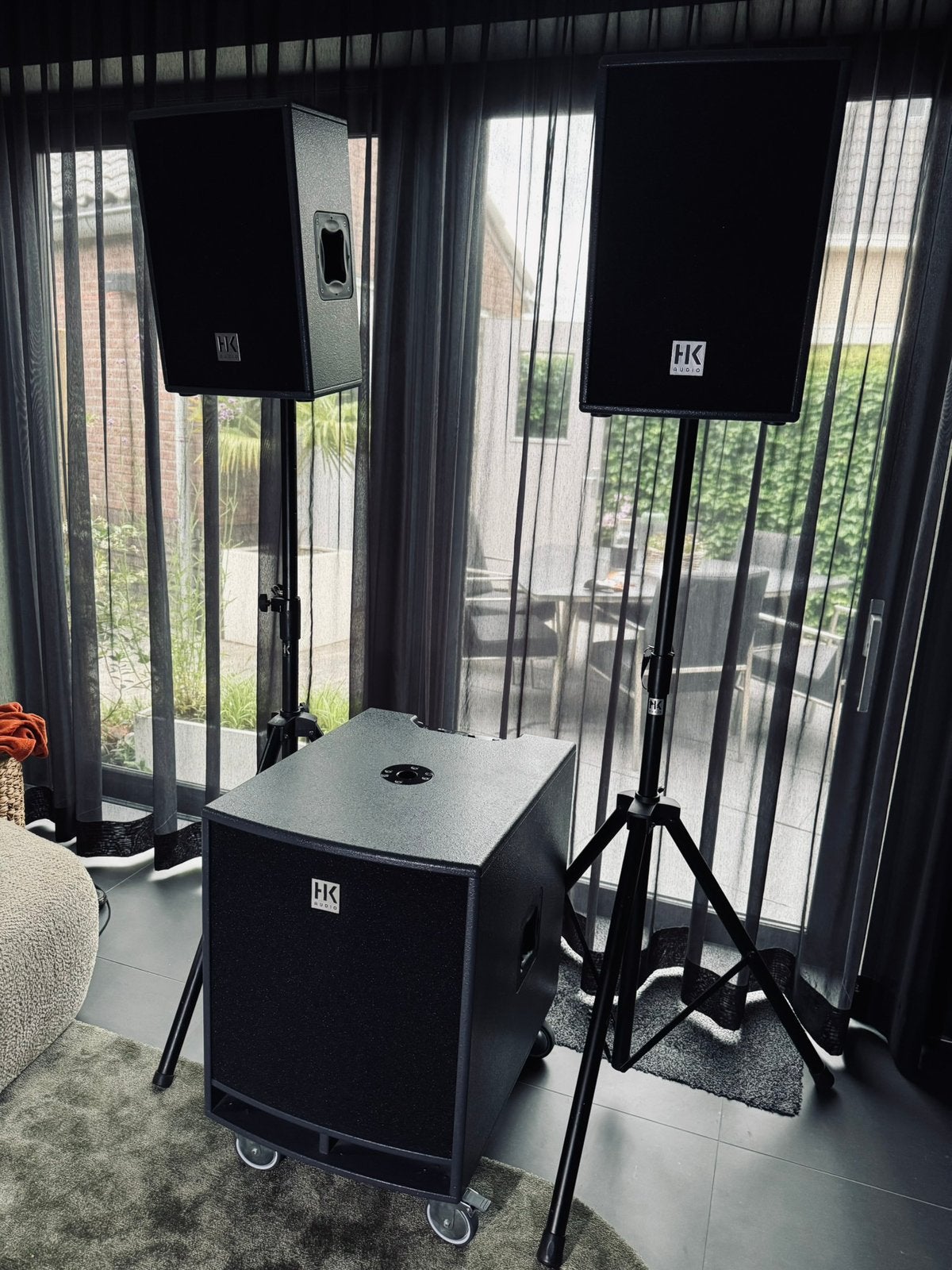 HK Audio Lucas 2000 set, compleet in nette staat | pa set, Audio, Tv en Foto, Luidsprekers, Ophalen, Zo goed als nieuw, Overige typen