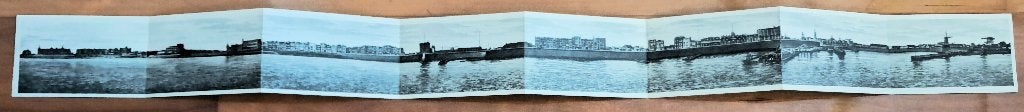 Leporello ansichtkaart panorama boulevard Vlissingen 1911-20, Verzamelen, Ansichtkaarten | Nederland, Ophalen of Verzenden, Voor 1920