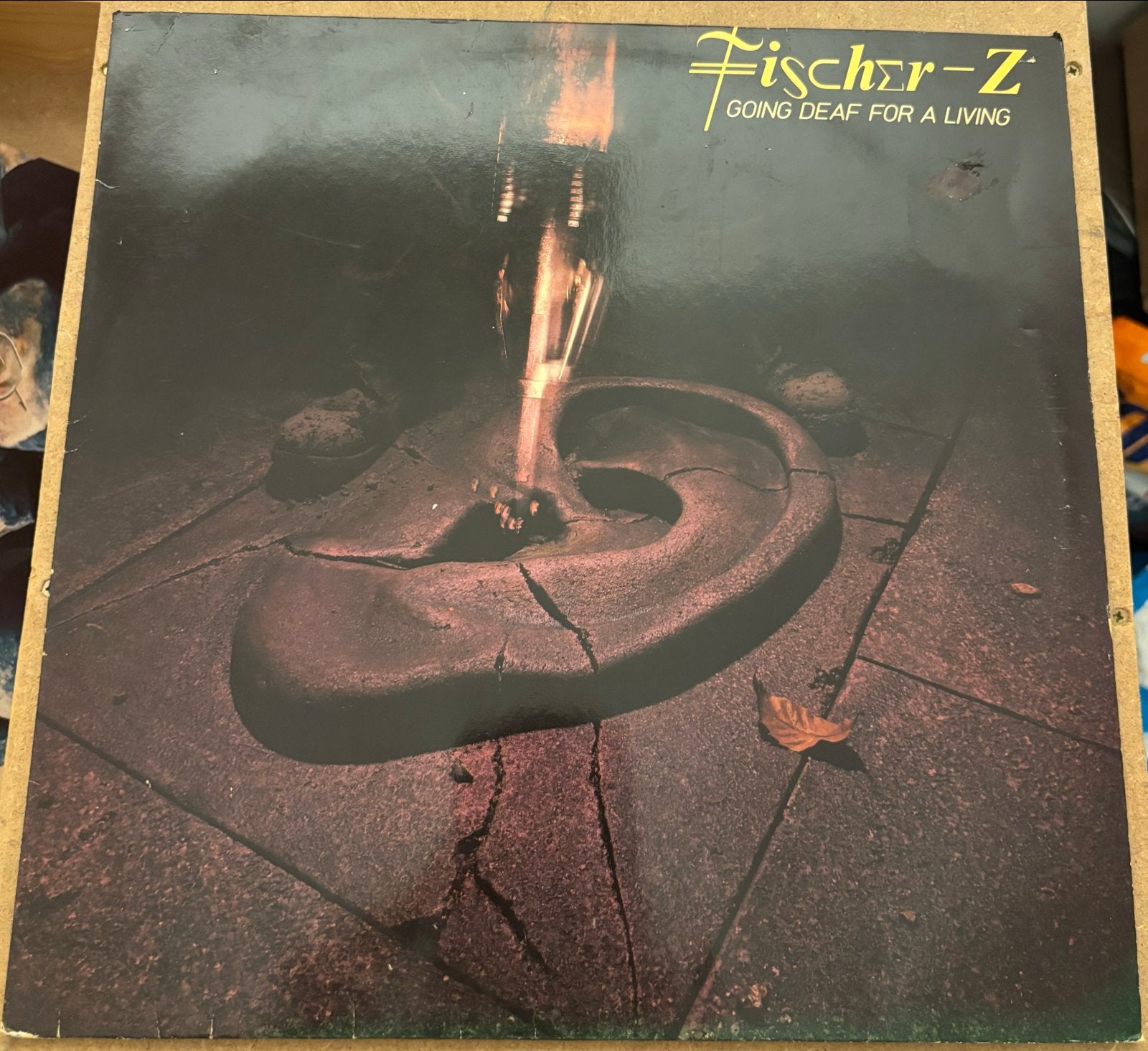 Fischer-Z - Going Deaf For A Living LP (1980), LP, Gebruikt, New wave, Ophalen of Verzenden
